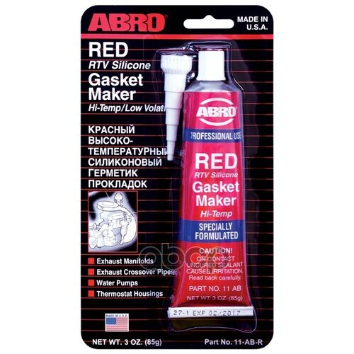 Герметик Прокладок Высокотемп. Красный Abro 11-Ab 85Гр ABRO арт. 11AB