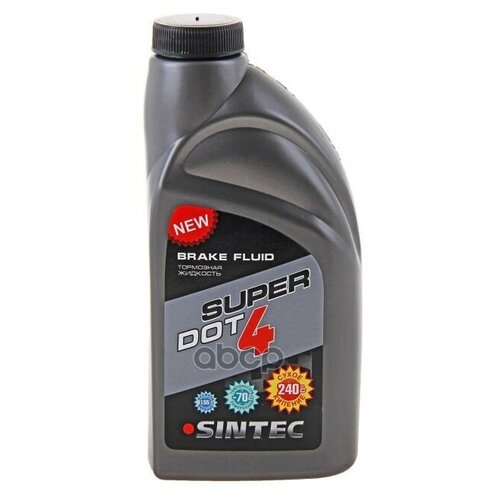 Жидкость тормозная sintec super dot4 455 г 990244