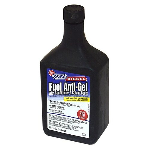 Антигель дизельного топлива кондиционер и цетановый усилитель (на 475л) 946мл GUNK