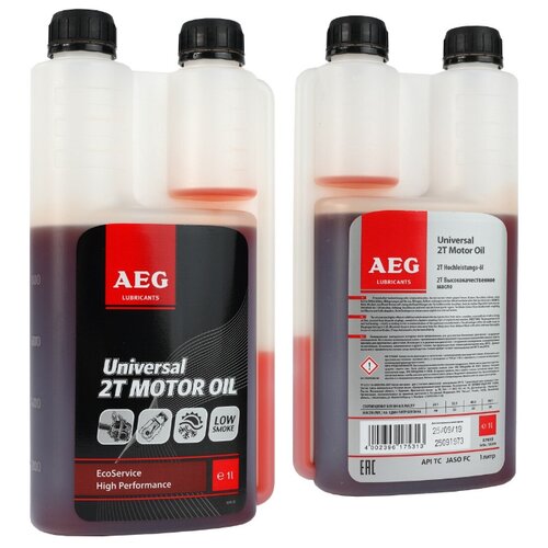 Масло 2-х тактное AEG Universal Motor Oil API TC 1л минеральное, дозатор
