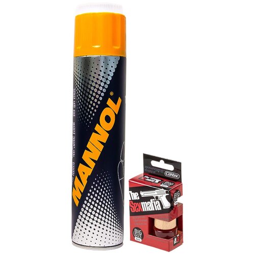 Пенный очиститель, сухая химчистка MANNOL Polster-Schaum 0,65л + Ароматизатор подвесной THE SEX MAFIA древесно-цветочная свежесть комплект 2221/785f