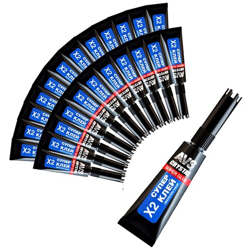 Супер клей AVS CRYSTAL AVK-171 SUPER GLUE сверхпрочный 3 гр. Комплект из 24 шт. A78870S