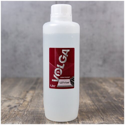 Электролит VOLGA OIL Электролит для аккумулятора серно-кислотный 1.2 кг. Кислота аккумуляторная 800614