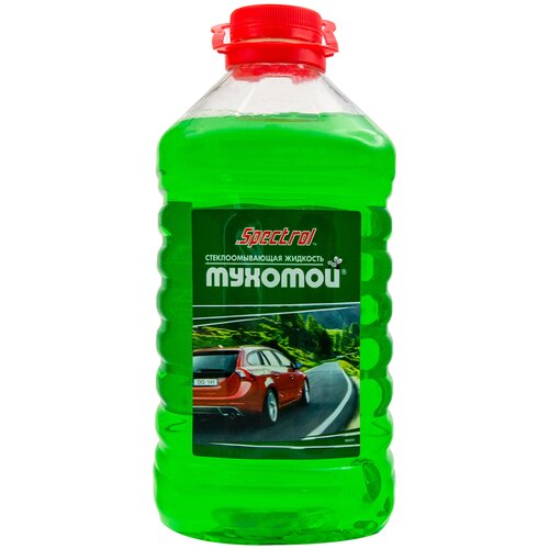 Жидкость стеклоомывателя летняя 3л SPECTROL омывайка для машины, готовый раствор Мухомой (омывашка) омывающая жидкость / стеклоомыватель летний 9651