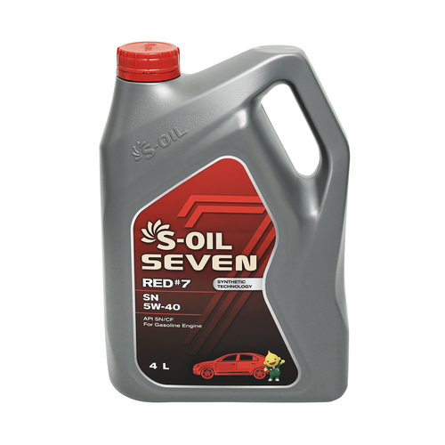 S-OIL Масло моторное SEVEN RED #7 SN 5W-40 4л