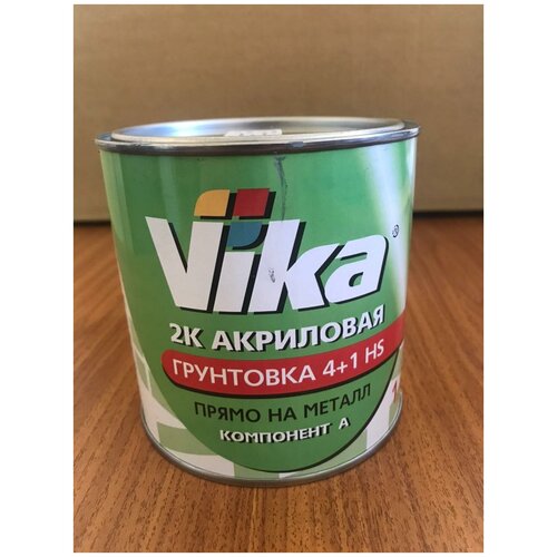 "2К акриловая грунтовка 4+1 HS компонент А VIKA черная (прямо на металл 1,2 кг.)18-000014"