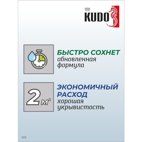 Автоэмаль Эмаль аэрозольная декоративная Краска металлик KUDO - 4