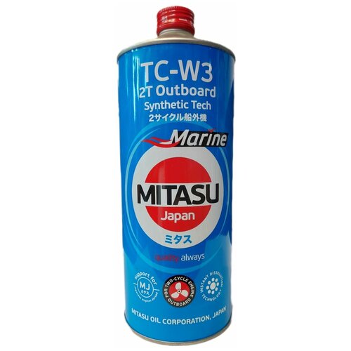 Моторное масло MITASU MARINE 2T OUTBOARD MARINE SYNTHETIC NMMA TC-W3 / MJ-923-1 синтетическое 1 л. для лодочных моторов