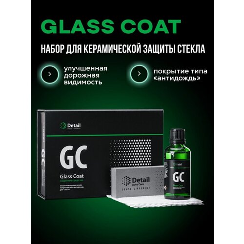 Антидождь для стекол/зеркал автомобиля, набор Glass Coat