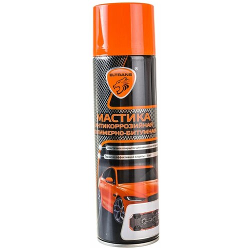Антикоррозийная мастика полимерно-битумная аэрозоль 650 мл ELTRANS