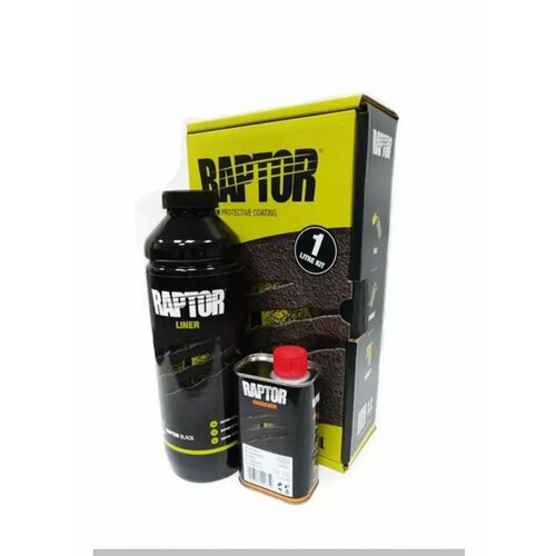 Защитн. покрытие RAPTOR черный 750+250мл + доб.200гр
