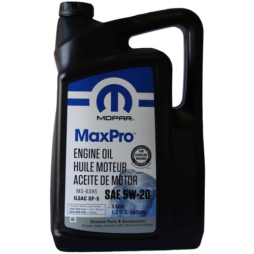 Масло моторное синтетическое MOPAR MaxPro 5W20 ILSAC GF-5 5л (1 шт.)