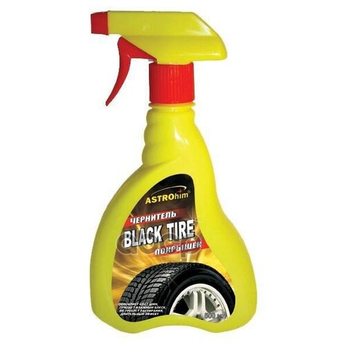 Чернитель шин (500 мл) и резиновых изделий "Астрохим" BLACK TIRE тригер