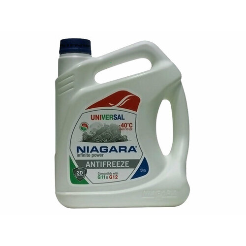 Антифриз NIAGARA UNIVERSAL G12 -40C 5л бесцветный 001001005011