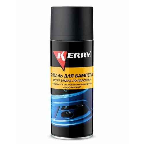 Краска для бампера аэрозоль чёрная 520мл