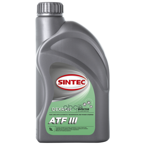 Sintec Atf Dexron Iii Масло Трансмиссионное (1l)_пл Крр SINTEC арт. 900264