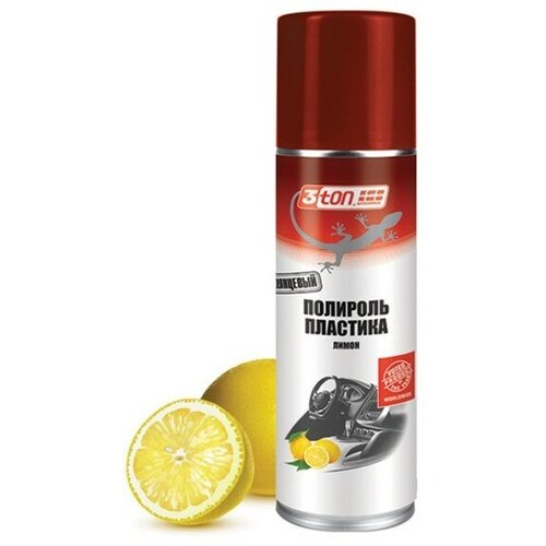 Полироль пластика 3ton, лимон, 335 мл TC-516
