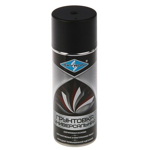 SKYRON Грунтовка универсальная акриловая SKYRON, черная, 520 мл.