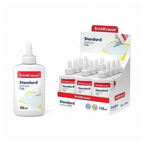 Клей ПВА ErichKrause Standard, 120 мл