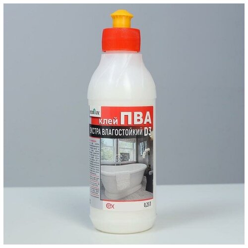 ECOLUX Клей ПВА ECOLUX экстра влагостойкий 0,25 л