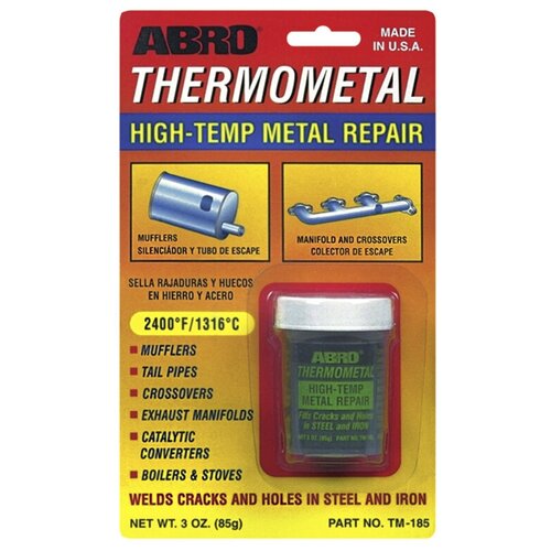 Высокотемпературная (1316 С) стальная холодная сварка - термометалл ABRO TM-185 (85 g.)