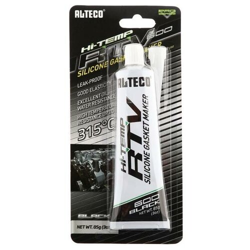 Alteco Герметик прокладок Alteco силиконовый, черный, 85 г