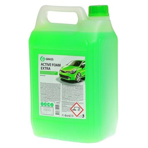 GRASS Шампунь для бесконтактной мойки Grass Extra, с антикоррозионными добавками, 5 л (1:50-1:100)