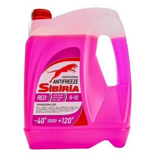 Антифриз SIBIRIA Антифриз -40 G12, 10 л (красный)