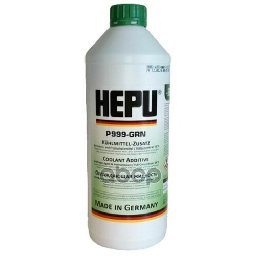 Антифриз Hepu Coolant G11 Концентрат Зеленый 1,5 Л P999-Grn Hepu арт. P999-GRN