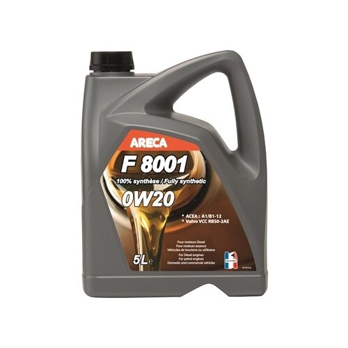 Моторное масло ARECA F8001 0W-20 A1/B1 5л