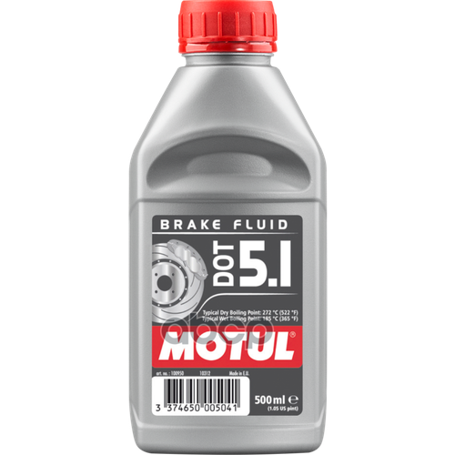 Жидкость Тормозная Motul Dot 5.1 0.5Л. MOTUL арт. 100950