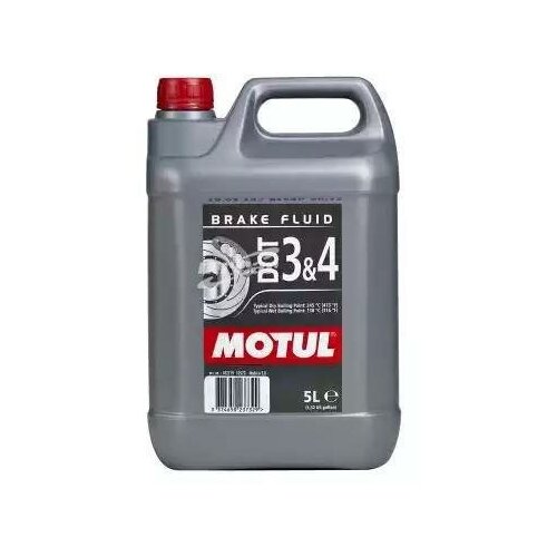 MOTUL 104247 Жидкость тормозная Motul DOT Brake Fluid DOT34 5л 104247