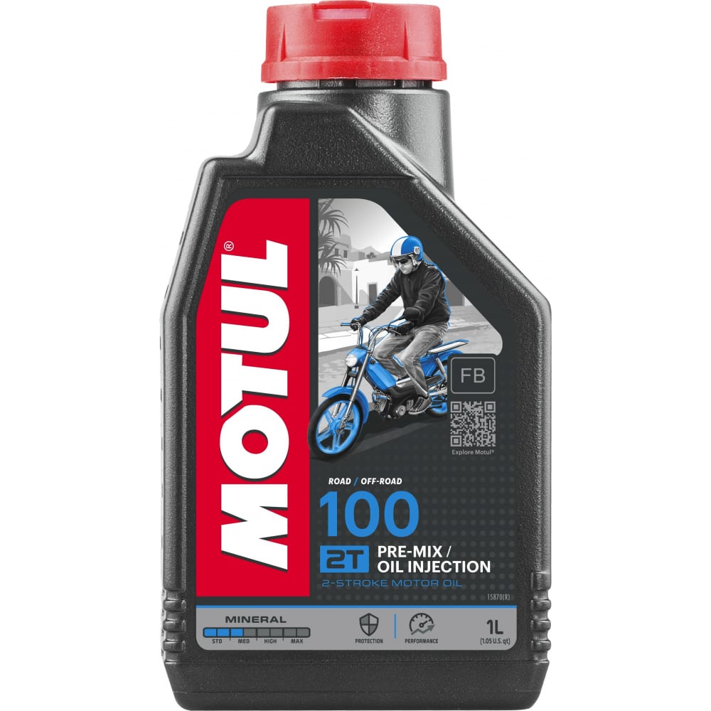 Моторное масло 100 2T 1 л MOTUL 104024