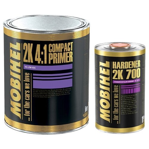 MOBIHEL 2K HS 4:1 Грунт-наполнитель компактпраймер 3,5л+1л серый