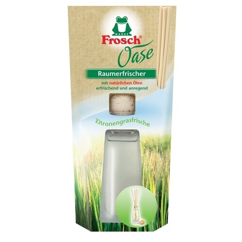 Аромадиффузор FROSCH фрош Лимонник, на основе масел, с деревянными палочками, 90 мл