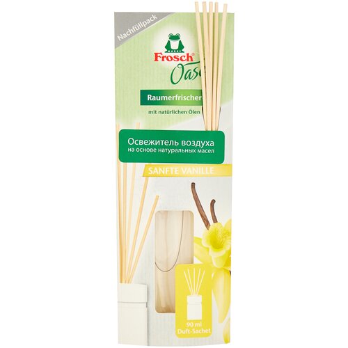 Жидкий освежитель для воздуха на основе масел запасной блок Frosch Oase Ванильный Бриз 90 мл