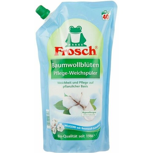 Frosch Концентрированный ополаскиватель для белья Цветы хлопка 1л