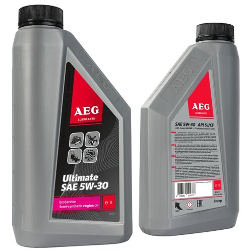 Масло четырехтактное полусинтетическое Ultimate (1л; SAE 5W30; API SJ/CF) AEG Lubricants 30621