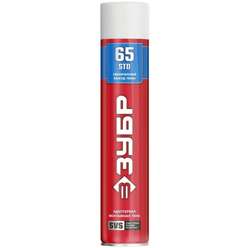 STD 65 пена монтажная с увеличенным выходом, адаптерная, всесезонная, 750мл, SVS, ЗУБР