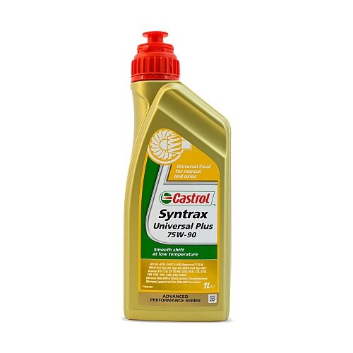 Всесезонное трансмиссионное масло на синтетической основе CASTROL Syntrax Universal Plus GL4/GL5, 1 л CAS-75W90-1L