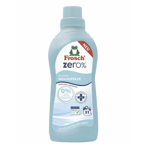 Ополаскиватель для белья концентрированный Frosch Zero для чувствительной кожи 750 мл
