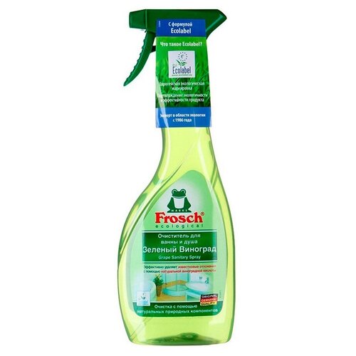 Спрей для ванны и душа Зеленый Виноград Frosch, 500 мл, 500 г