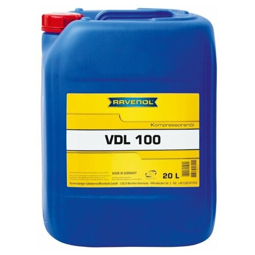 Компрессорное Масло Ravenol Kompressorenoel Vdl 100 (20л) New Ravenol арт. 1330100-020-01-999