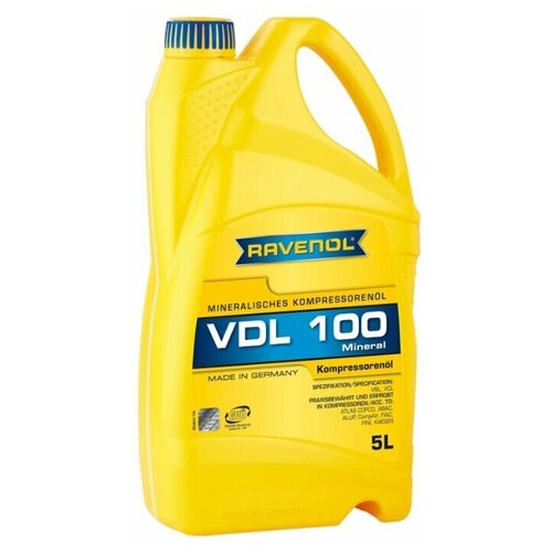 RAVENOL 4014835736153 Компрессорное масло RAVENOL Kompressorenoel VDL 100 (5л) new 1шт