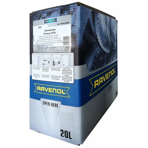 Антифриз RAVENOL OTC Organic Technology Coolant Concentrate 20 л, 1 уп.