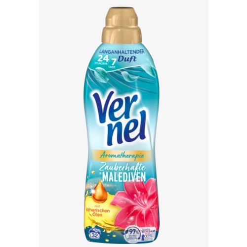 Vernel Aromatherapie Zauberhafte Malediven Ополаскиватель Очаровательные Мальдивы Голубой 800 мл на 32 стирки