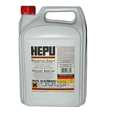 Антифриз Hepu Maxus-Plus G12 Концентрат Красный 5 Л P999-G12-005 Hepu арт. P999-G12-005