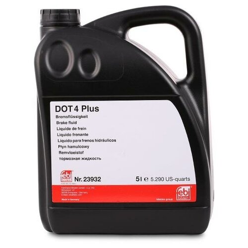 Тормозная жидкость DOT 4 , 5 л FEBI BILSTEIN ISO 4925 DOT 4 Plus 1072196 23932 FEBI BILSTEIN