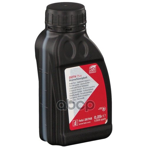 Жидкость Тормозная Febi Brake Fluid Dot4 Plus 0,25 Л 26748 Febi арт. 26748