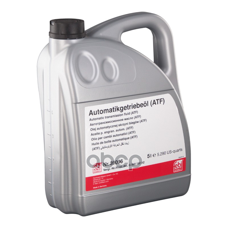 Масло Акпп Febi 39096 G060162 5л Зелен (8-Ст. Zf) Febi 39096